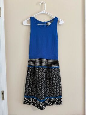 Anthropologie Girls from Savoy XS Arden Sweater Midi Dress Blue Merino Wool